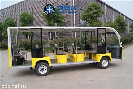  鸿畅达18座电动封闭观光车